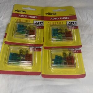 4  Pkgs. of 5 (20Total) Victor ATC Blade Type Auto Fuses 10, 15, 20, 25, 30‎ Amp